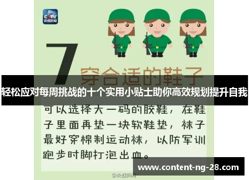 轻松应对每周挑战的十个实用小贴士助你高效规划提升自我 轻松应对每周挑战的十个实用小贴士助你高效规划提升自我